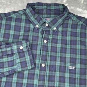 Vineyard Vines Tartan Plaid Tucker Shirt Medium